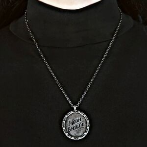 Killstar ✦ Moon Childe Necklace ✦ Gothic Crescent Pendant on 20" Dark Chain
